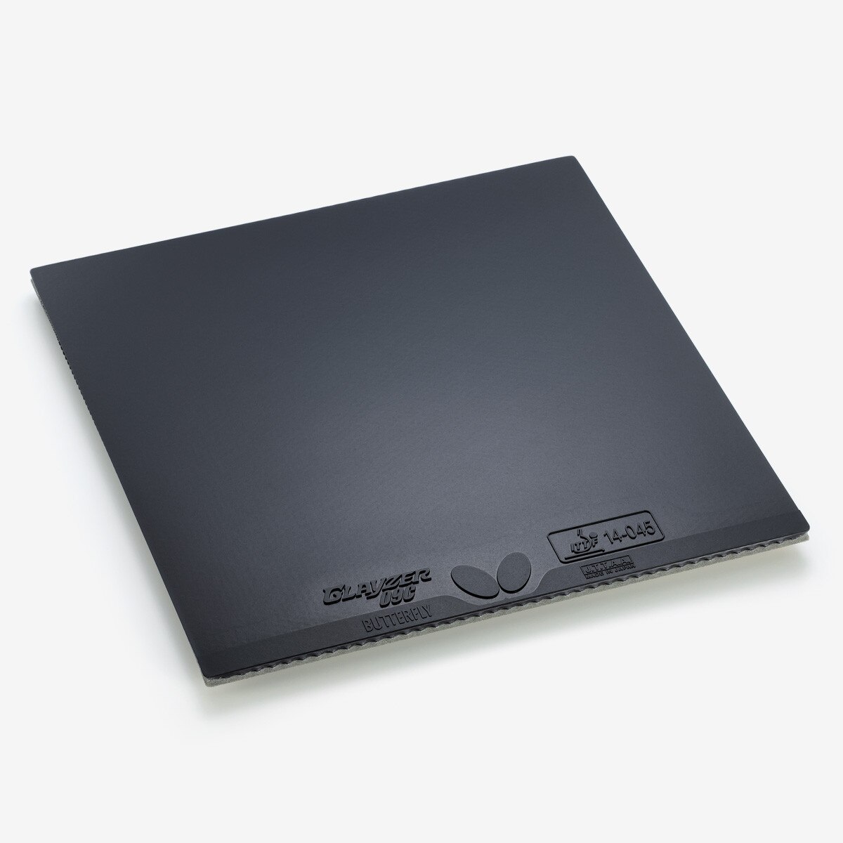 Butterfly GLAYZER 09C: Diagonal View of the Black rubber